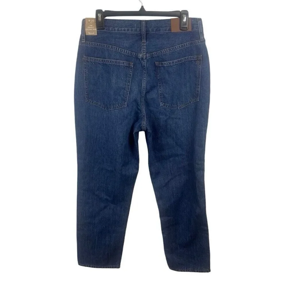 NWT Madewell‎ The Perfect Vintage Jean Gray Sparkle Trim W30